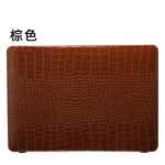 Applicable a macbook15.6 Apple Notebook Skin Computer Case por13.3 Matte Wood Grain Flash Gold Protective Case - Crocodile Brown - 13.3 Air (A1369/A1466)