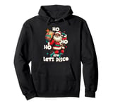 Let's Disco Party Groovy Santa Retro 70s Funky Disco Pullover Hoodie