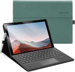 Coque pour Microsoft Surface Pro 7+(2021)/ Surface Pro 7(2019)/ Surface Pro 6(2018)/ Surface Pro 5(2017)/ Surface Pro 4, Angle de Vision réglable, Compatible avec Le Clavier Type Cover.[G492]