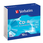 Verbatim cd-r extra protection 700 mo 52x 10 pièce(s)