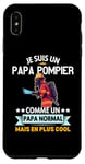 Coque pour iPhone XS Max Je Suis Un Papa Pompier Drôle Cadeau Homme pompier