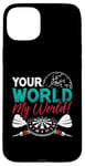 iPhone 15 Plus Your World My World Bullseye Darting Dart Tournament Darts Case