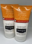 2x Neutrogena Visibly Clear Blackhead Eliminating Daily Scrub 150ml