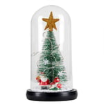 Christmas Tree in Glass Dome Small Christmas Tree Lighting