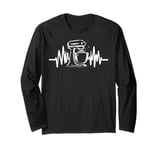 baking dough mixer cute heartbeat pastry bake bakery lovers Long Sleeve T-Shirt