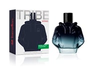 United Colors of Benetton We Are Tribe Intense Eau de Parfum pour Homme - Longue Durée - Parfum jeune, moderne et intense - Notes lavande, boisées, ambre et fruitées - Idéal pour la journée - 90 ml