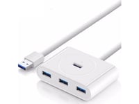 Ugreen Cr113 Usb 3.0 Hub, 4-In-1, 0.5M (White)