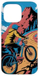 iPhone 14 Pro Max For Downhill Biking - Retro Mountain Bike Design Case