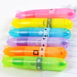 6 Color Cute Stationery Mini Boat Highlighter Pen Marker Pe