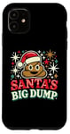 Coque pour iPhone 11 Santa's Big Dump - Funny Xmas Pajamas Christmas Poop