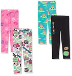 Amazon Essentials Disney | Marvel | Star Wars | Frozen | Princess Legging Fille, Lot de 4, Star wars Enfant, 6-7 ans