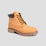 CREEKS - bottines fourrées en cuir camel homme