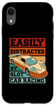 Coque pour iPhone XR Easily Distracted By Slot Car Racing RC Car Minicar Slot