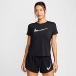 Nike Dri-FIT One Swoosh Hyperbright T-skjorte Svart - Lett og Pustende Løpetopp