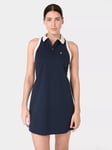 Sweaty Betty Power Match Point Pleat Tennis Dress, Navy Blue