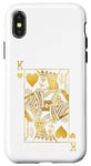 Coque pour iPhone X/XS Cartes de poker Lucky Knight King of Hearts Game Casino