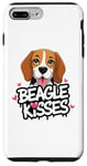 Coque pour iPhone 7 Plus/8 Plus Beagle Kisses Cute Dog Lover Womens Beagles Mom