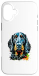 Coque pour iPhone 16 Plus Gordon Setter Pop Art et Splash Art Gordon Setter