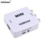 Mini boîtier vidéo HD 2019 1080P, convertisseur HDMI vers AV CVSB L-R RCA, adaptateur HDMI2AV, prise en char