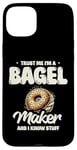 Coque pour iPhone 15 Plus Croyez-moi, je fabrique des bagels et je sais tout