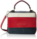 Tommy Hilfiger Leather Twist Mini Trunk Colourblock, Sac Femme, Bleu (Corporate), 3x6x8 cm (b x h x t)