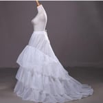 Jupon Crinoline Pour Patients,Sous-Jupe,Robe De Mariée,Cerceau,Lolita,Long Barrage,Glisse,Blanc,Tulle Rockabilly