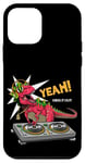 Coque pour iPhone 12 mini Rock & Roll DJ T-Rex Dinosaur Illustration Graphic Designs