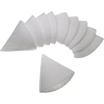 Vhbw - 10x Filtres coniques pour ventilation, vmc par ex. compatible avec Helios, Maico, Pluggit, Zehnder - Filtre d'évacuation G4, dn 100, blanc