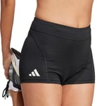 adidas Adizero Essentials Womens Short Tights Black Running Fitted Sports Shorts