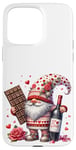 iPhone 15 Pro Max Wine Gnome With Valentines Chocolate For Valentines Day Case