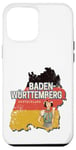 Coque pour iPhone 12 Pro Max Bade-Wurtemberg Allemagne Carte de l'État fédéral Souvenir