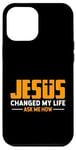 Coque pour iPhone 12 Pro Max Jésus a changé ma vie Demandez-moi comment Jésus a fait preuve de foi chrétienne