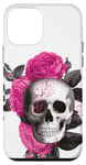 Coque pour iPhone 12 mini Crâne avec fleurs