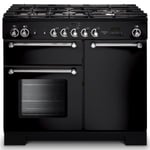 Rangemaster KCH100NGFBL/C Kitchener 100cm Gas Range Cooker – Black