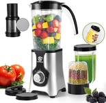 SUPERLEX 4-in-1 Jug Blender 1.25L, Electric Smoothie Maker Set, Multifunctional