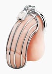 CBT Prisoner Cock Mens Male Chastity Cage Metal Silver | Cock Cage