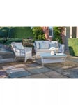 Daro Cebu 3-Seater Garden Lounge Set, Antique White Wash