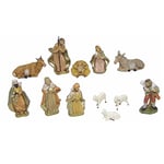 Alfred Kolbe Krippen IL Set de 12 Figurines de crèche de Noël en Plastique Peint 12 cm