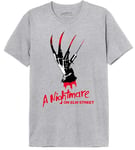 A Nightmare On Elm Street Men's Menimamts018 T-Shirt, Melange Grey, XS