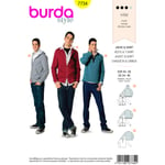 Burda 7734 - Jakke og genser EUR: 44-56, US: 34-46