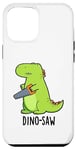 Coque pour iPhone 12 Pro Max Dino-saw Jeu de mots drôle dinosaure