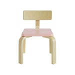 Sobuy - Chaise pour Enfant en Bois Bouleau Chaise Enfant Confortable avec Dossier Tabouret KMB29-P