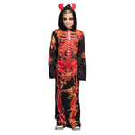 Boland - Costume Squelette Feu d'Enfer pour enfants, déguisements de carnaval pour enfants, déguisement d'Halloween, déguisement d'horreur pour le carnaval