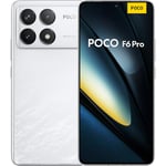 POCO F6 Pro, Snapdragon® 8 Gen 2, 50MP Triple Camera, 120W HyperCharge, 5000mAh, 12Go+256Go, Blanc (Version Française + 2 Ans de Garantie)