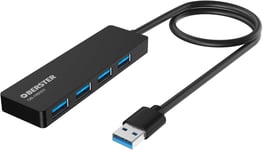 Hub Usb C 4 En 1-Adaptateur Usb 3.0 Compatible Avec Imprimante,Ordinateur Portable,Mac Mini,Imac Macpro,Adaptateur Multiport Ultra Fin Usb C Multiport Avec Transfert De Données Rapide