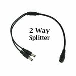 Cctv Camera Power Supply Splitter 12v Dc 2.1mm Female To 2 Way Male Y Cable Uk