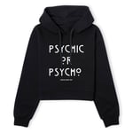 American Horror Story Psychic Or Psycho Women's Cropped Hoodie - Black - XS - Noir