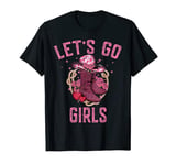 Pink Cowboy Hat Boots Let's Go Girls Western Cowgirls T-Shirt