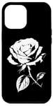 Coque pour iPhone 15 Plus Rose Blanc sur Noir Vintage Urban Cool Design 2 Formes Mania