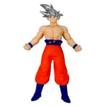Bizak Monsterflex 64390230 Figurine Goku Ultra Instinc Dragon Ball, Super Extensible et élastique, 25 cm, 12 à Collectionner, pour Adultes, Fans et Enfants à partir de 4 Ans